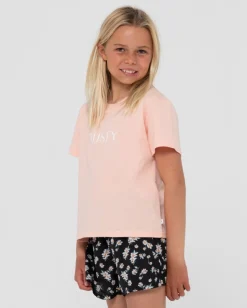 Signature Graphic Relaxed Tee Girls | Rusty Fashion