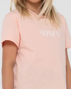 Signature Graphic Relaxed Tee Girls | Rusty Fashion