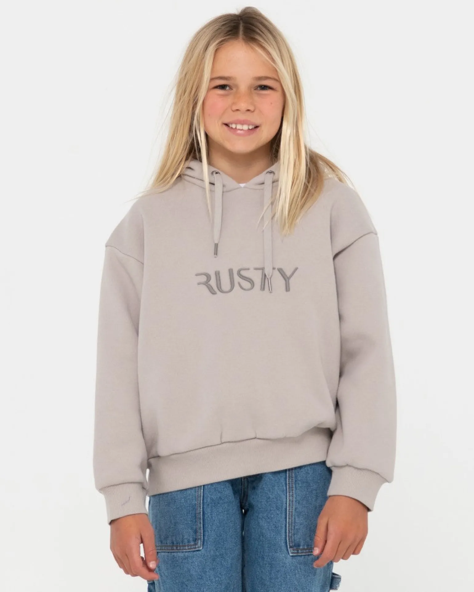 Signature Hooded Fleece Girls | Rusty Store
