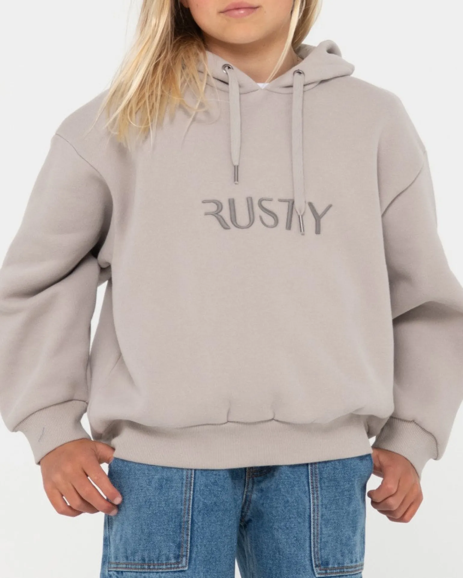 Signature Hooded Fleece Girls | Rusty Store