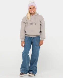Signature Hooded Fleece Girls | Rusty Store