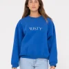 Signature Oversize Crew Fleece | Rusty Discount