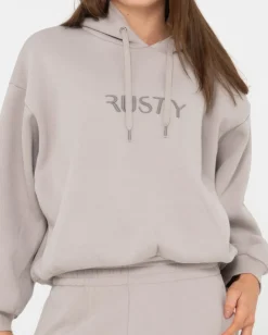 Signature Oversize Hooded Fleece | Rusty Flash Sale