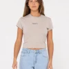 Signature Skimmer Baby Tee | Rusty Clearance