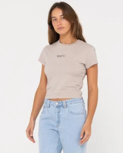 Signature Skimmer Baby Tee | Rusty Clearance