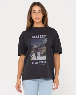 Studio Oversize Graphic Tee | Rusty Clearance