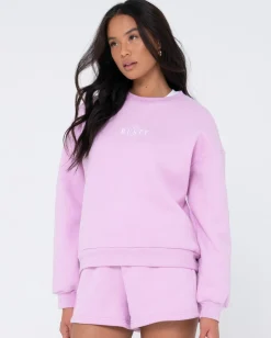 Sunrise Relaxed Crew Fleece | Rusty Best