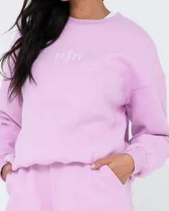 Sunrise Relaxed Crew Fleece | Rusty Best