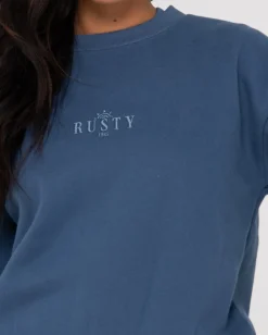 Sunrise Relaxed Crew Fleece | Rusty New