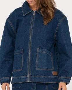 Ryley Oversized Zip Through Denim Jacket | Rusty Outlet