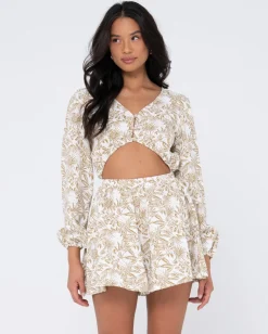 Salvador Long Sleeve Playsuit | Rusty Shop