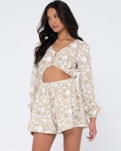 Salvador Long Sleeve Playsuit | Rusty Best Sale