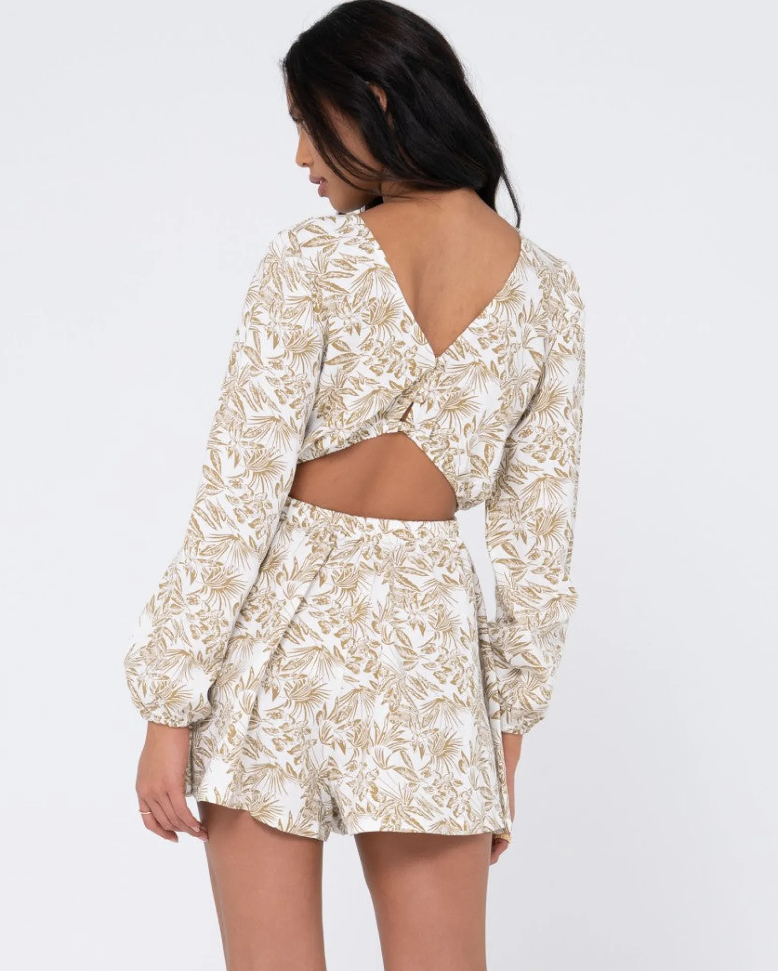 Salvador Long Sleeve Playsuit | Rusty Best Sale