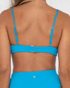 Sandalwood Textured Balconette Bikini Top | Rusty Sale