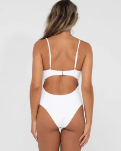Sandalwood Textured Balconette One Piece | Rusty Discount