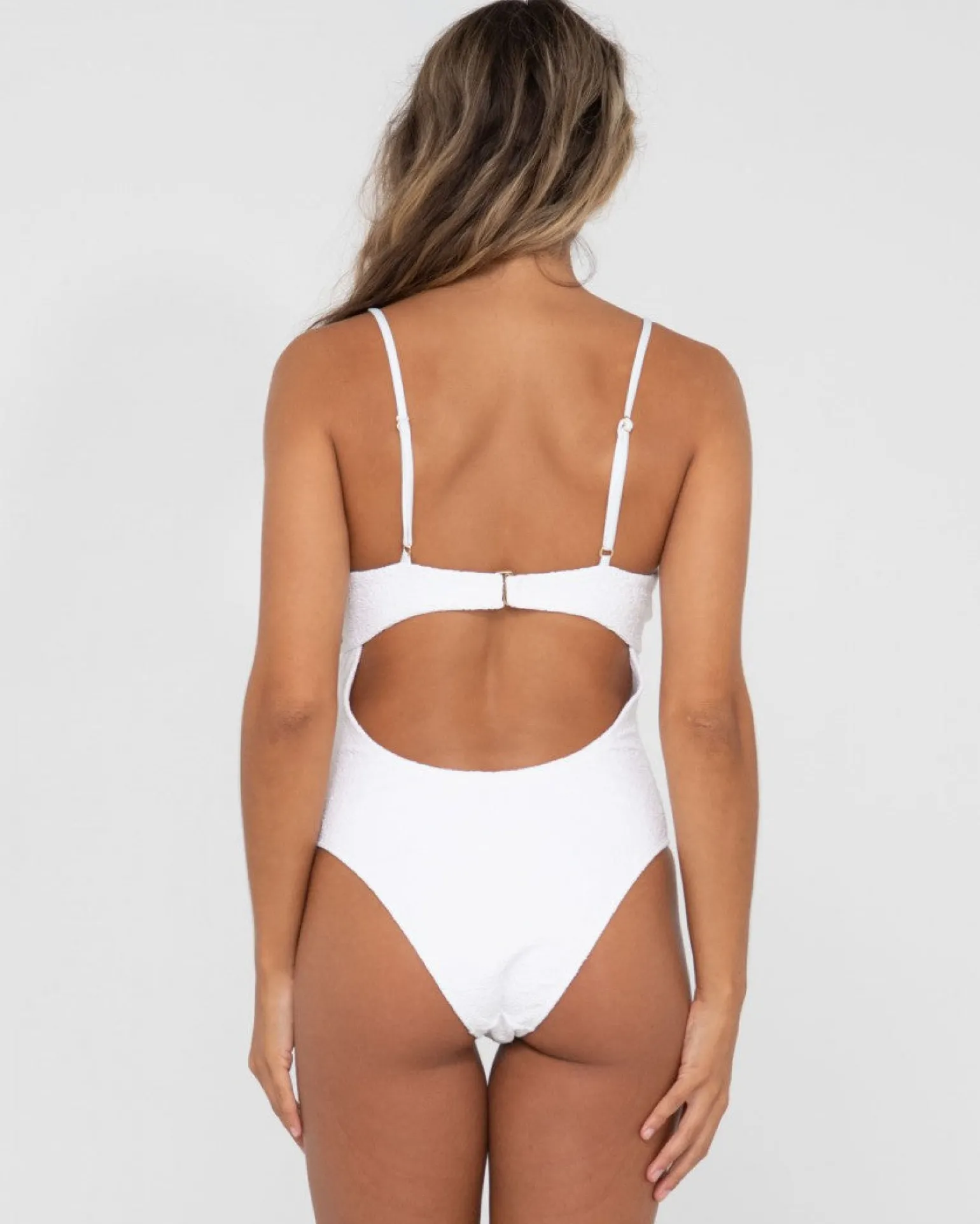 Sandalwood Textured Balconette One Piece | Rusty Discount