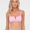 Sandalwood Textured Bralette Bikini Top | Rusty Discount