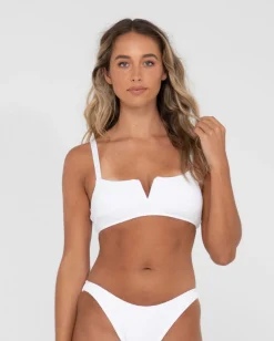 Sandalwood Textured Bralette Bikini Top | Rusty Clearance