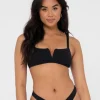 Sandalwood Textured Bralette Bikini Top | Rusty Online