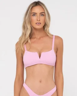 Sandalwood Textured Bralette Bikini Top | Rusty Outlet