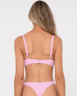 Sandalwood Textured Bralette Bikini Top | Rusty Discount