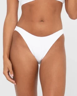 Sandalwood Textured Classic Bikini Bottom | Rusty Cheap