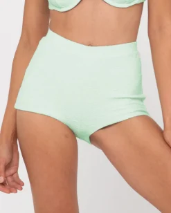 Sandalwood Textured High Waisted Surf Short | Rusty Fashion