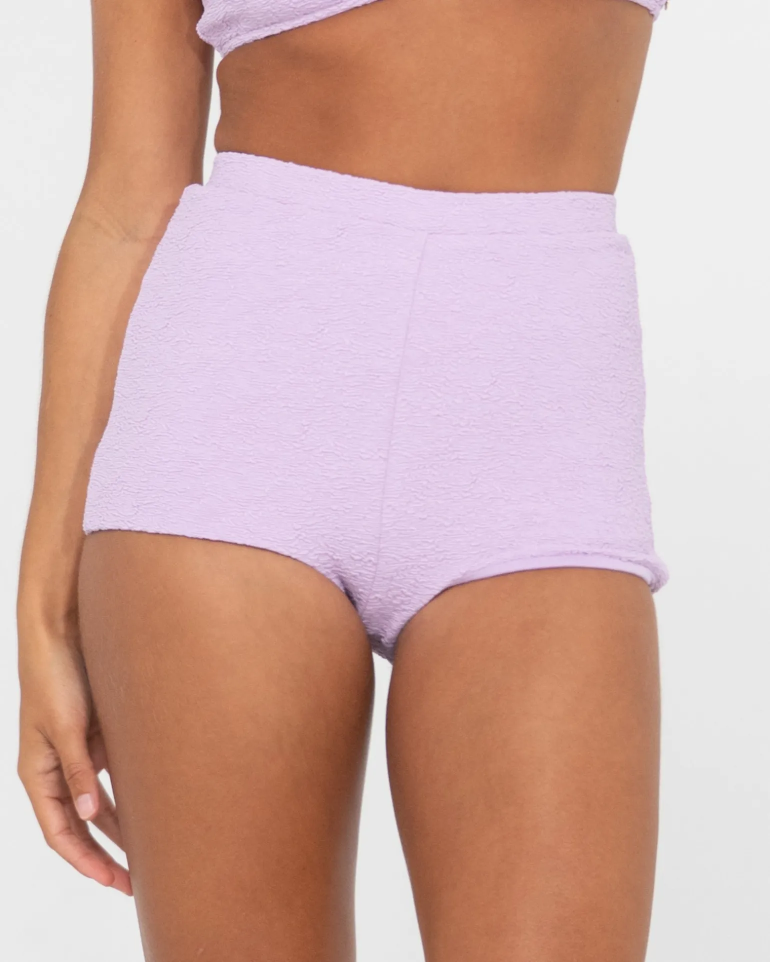 Sandalwood Textured High Waisted Surf Short | Rusty Cheap