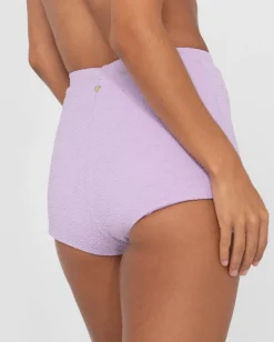 Sandalwood Textured High Waisted Surf Short | Rusty Hot