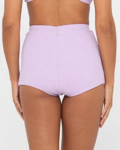 Sandalwood Textured High Waisted Surf Short | Rusty Cheap