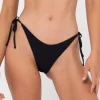 Sandalwood Textured Midi Side Ties Bikini Bottom | Rusty Cheap