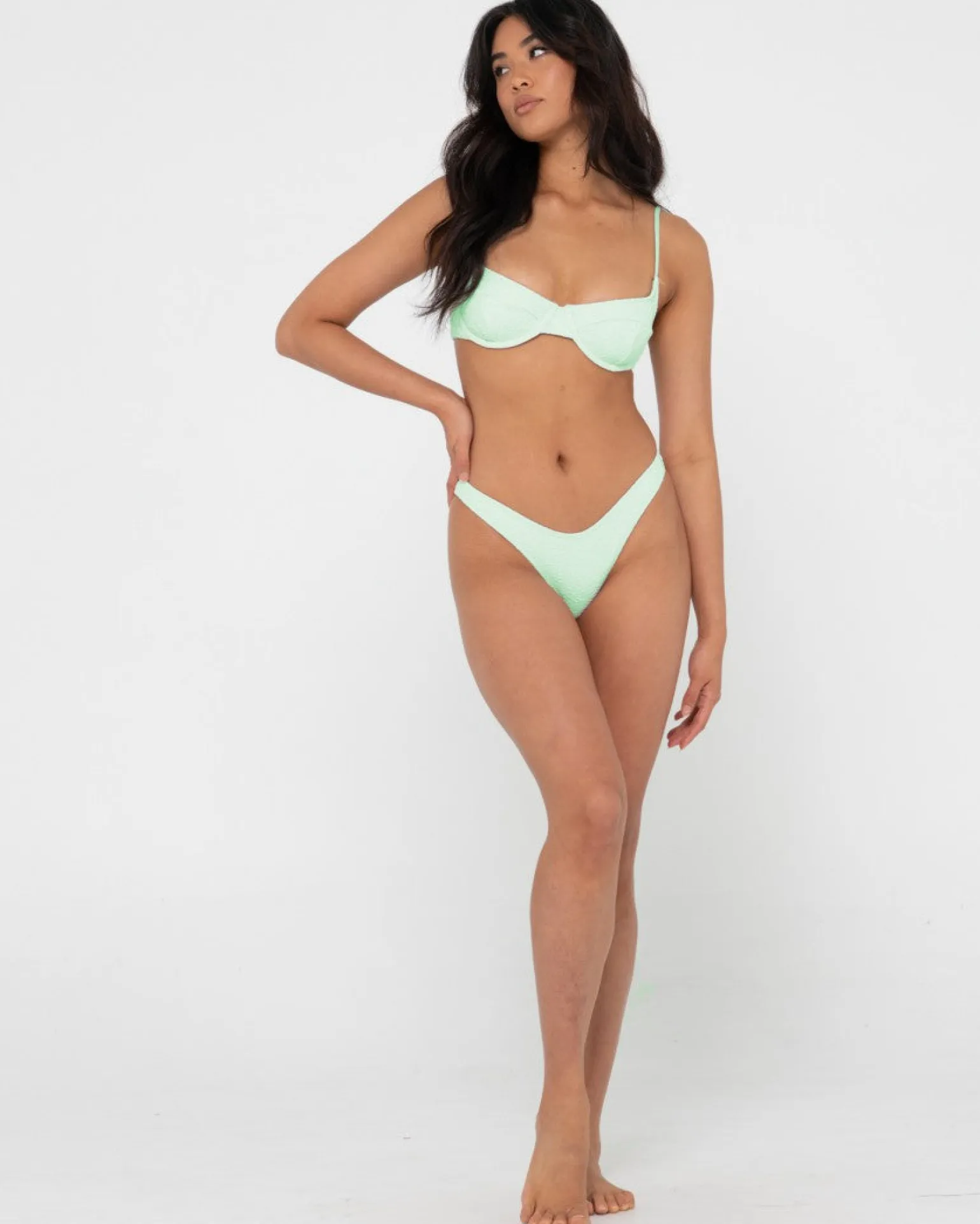Sandalwood Textured Midi Bikini Bottom | Rusty Best Sale