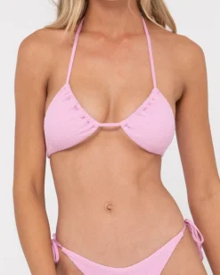 Sandalwood Textured Multiway Bikini Top | Rusty Outlet