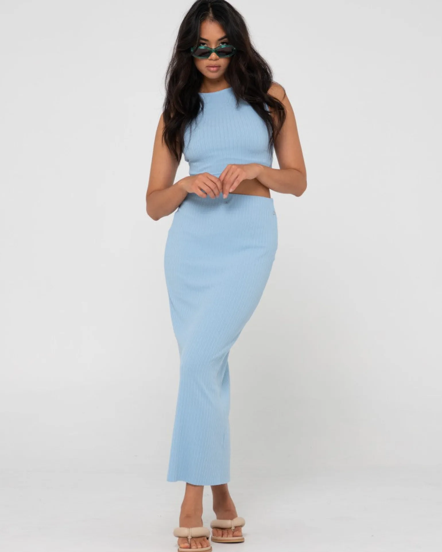 Scarlett Knitted Cropped Tank | Rusty Sale