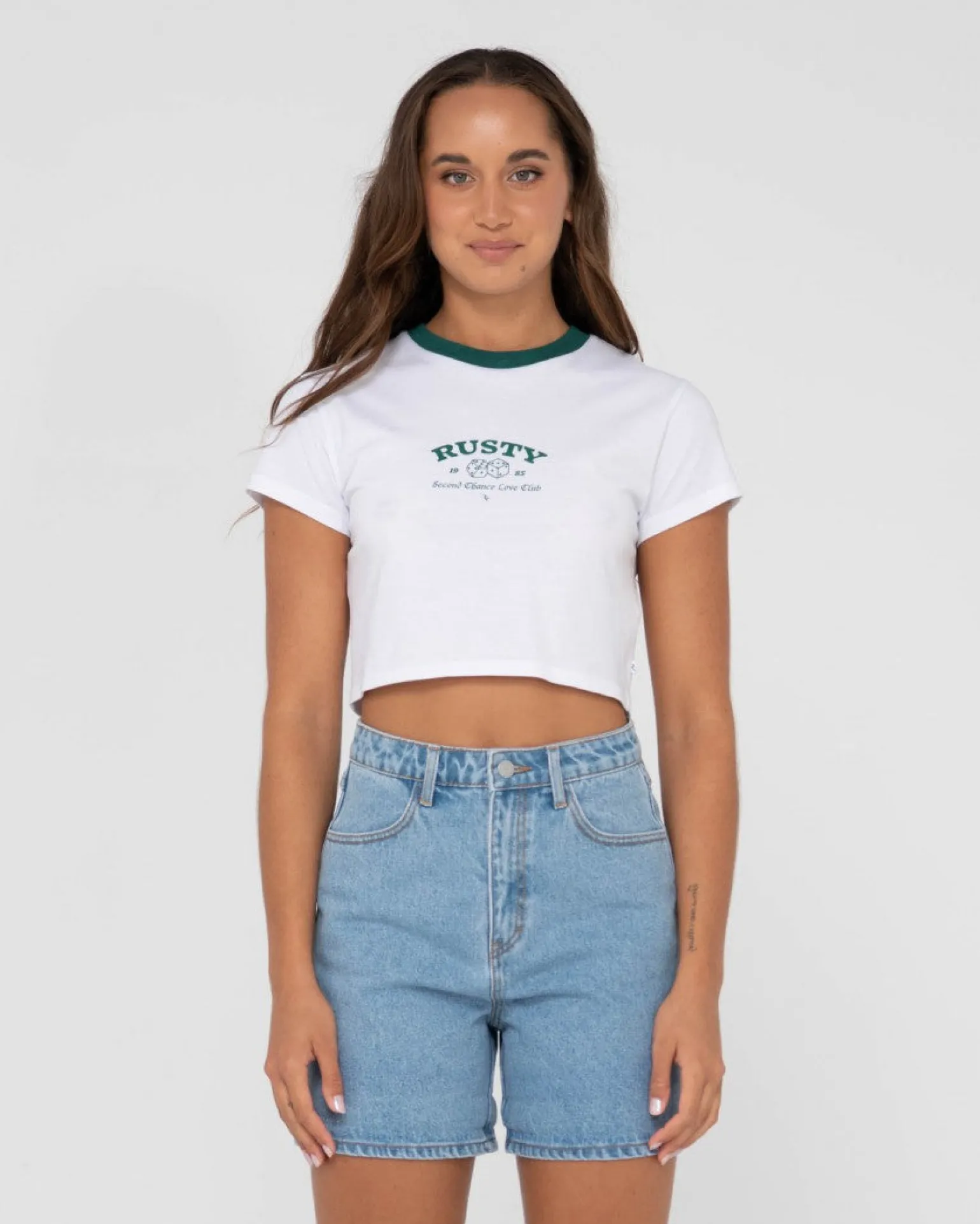 Second Chance Short Sleeve Graphic Baby Tee | Rusty Outlet