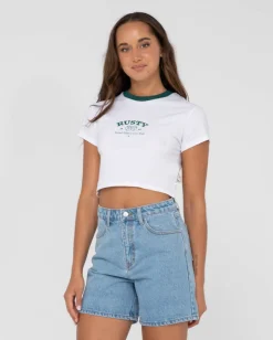 Second Chance Short Sleeve Graphic Baby Tee | Rusty Outlet