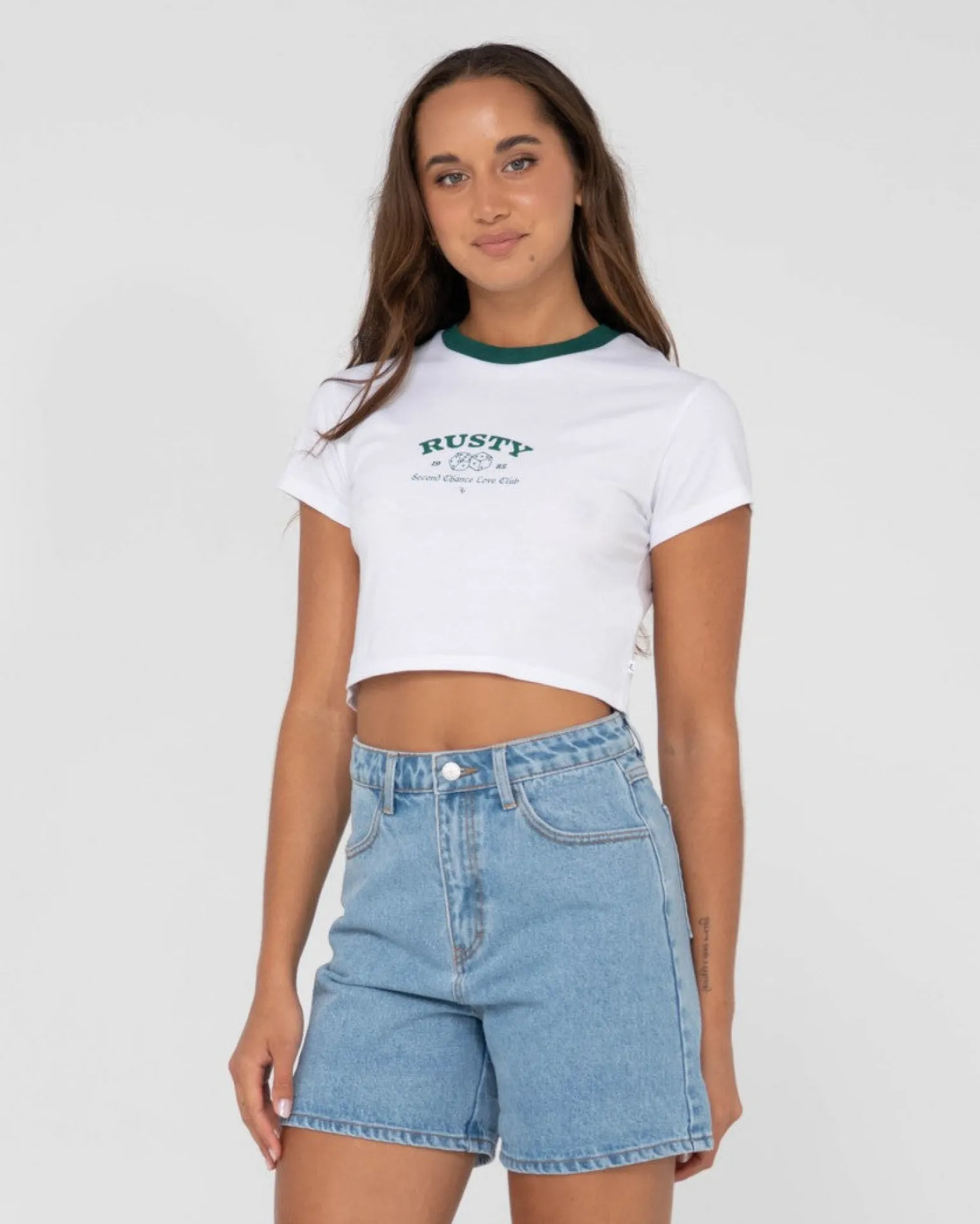 Second Chance Short Sleeve Graphic Baby Tee | Rusty Outlet