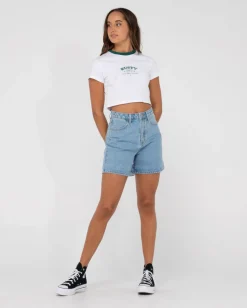 Second Chance Short Sleeve Graphic Baby Tee | Rusty Outlet