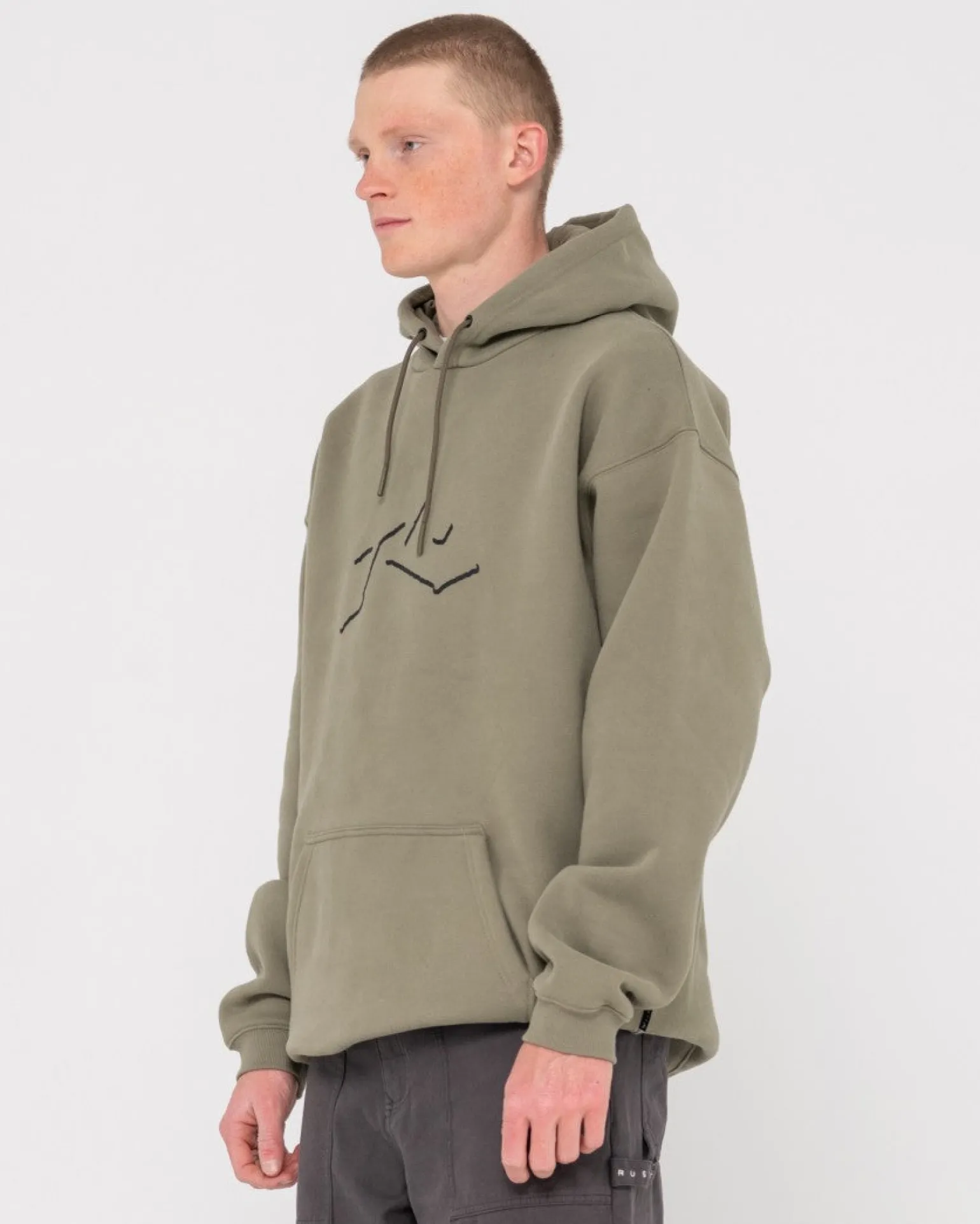 Shadow R Relaxed Super Fleece Hoodie | Rusty Cheap