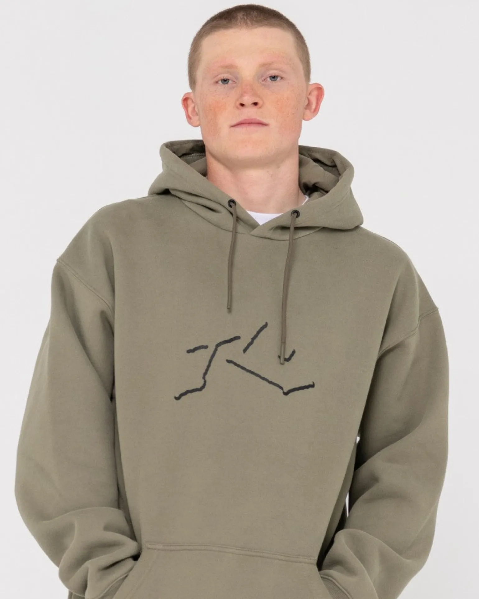 Shadow R Relaxed Super Fleece Hoodie | Rusty Cheap