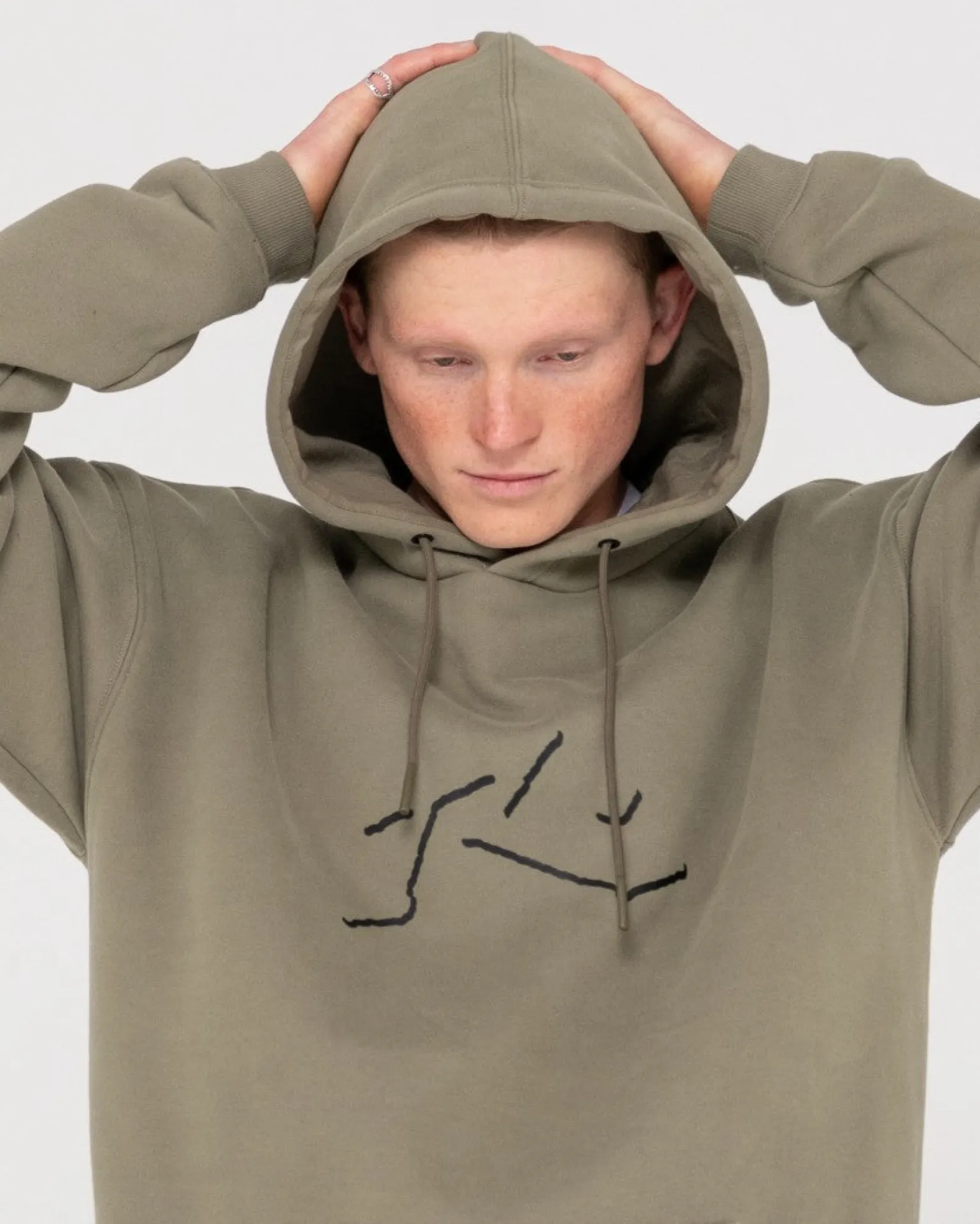 Shadow R Relaxed Super Fleece Hoodie | Rusty Cheap