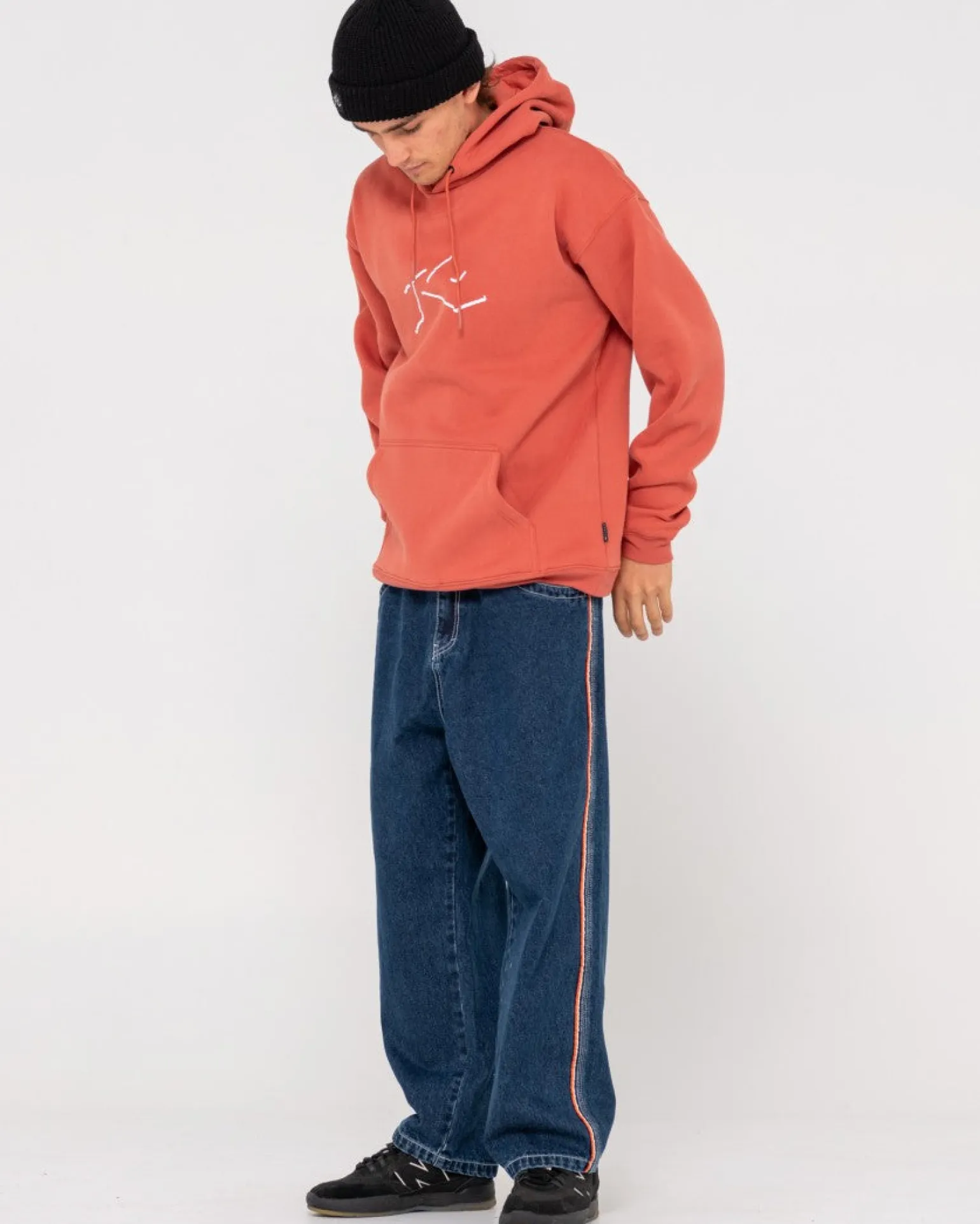 Shadow R Relaxed Super Fleece Hoodie | Rusty Outlet