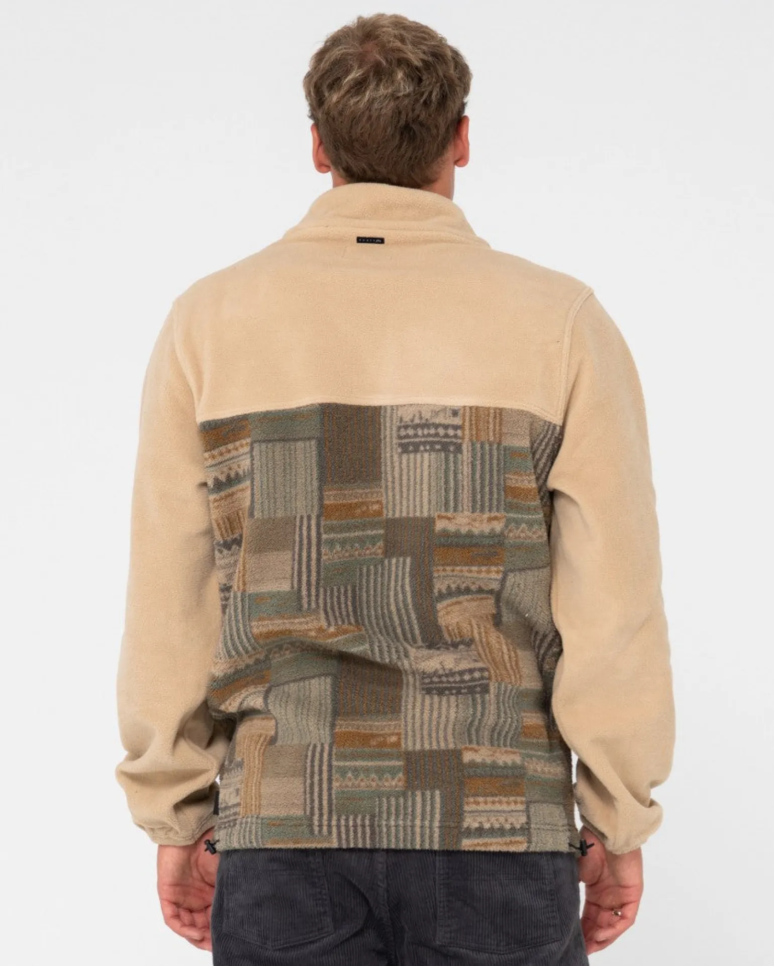 Shag Paneled Full Zip Fleece | Rusty Store