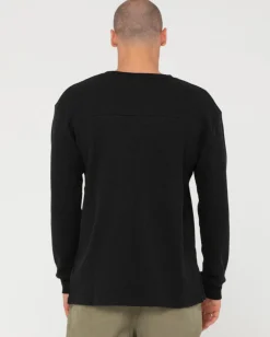 Short Cut Waffle Long Sleeve Tee | Rusty Store