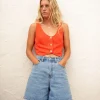 Sicily Button Down Vest Top | Rusty Cheap