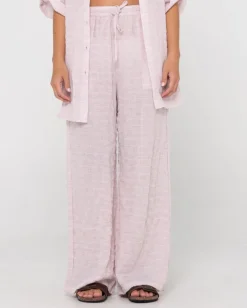 Siena High Waisted Relaxed Fit Beach Pant | Rusty Hot