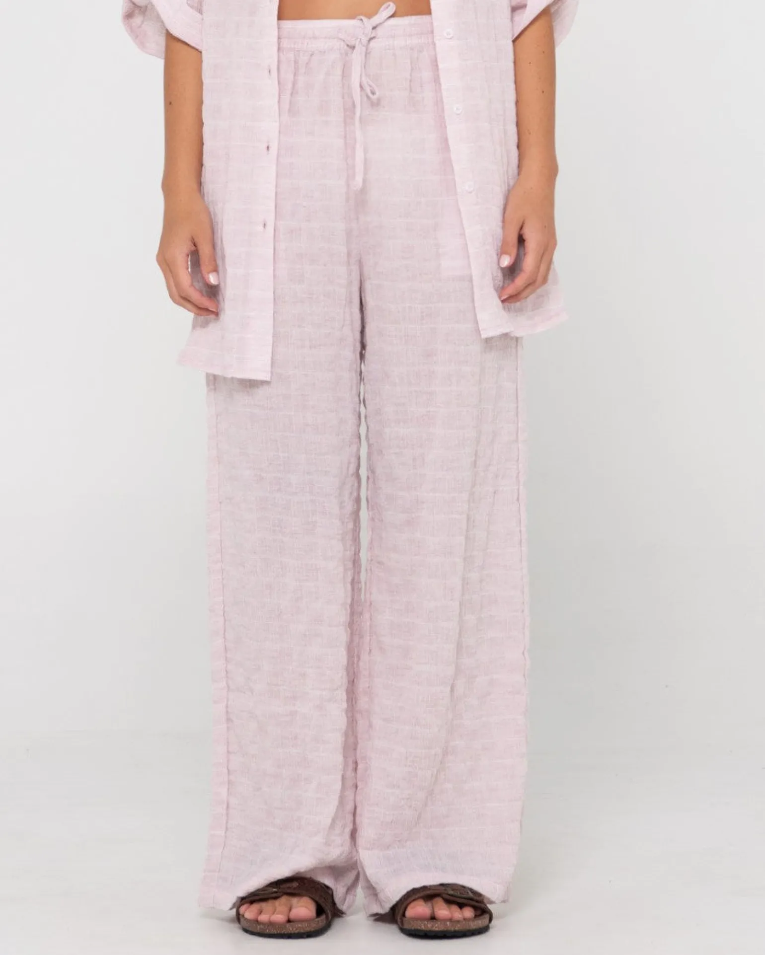 Siena High Waisted Relaxed Fit Beach Pant | Rusty Hot