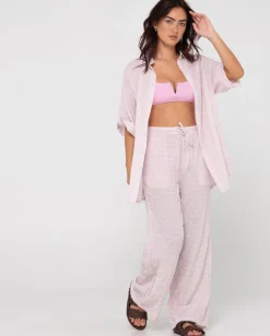 Siena High Waisted Relaxed Fit Beach Pant | Rusty New