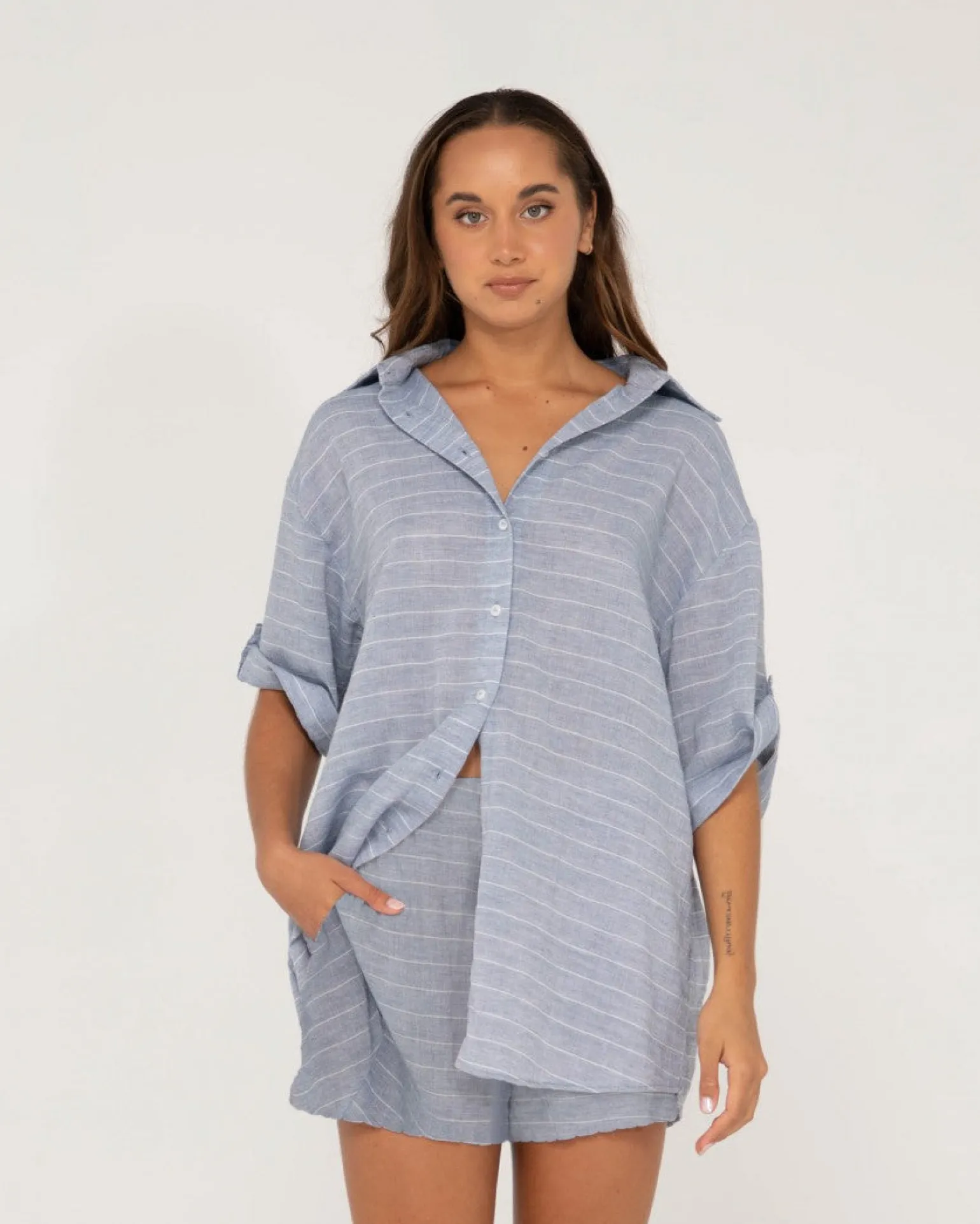 Siena Striped Oversized Shirt | Rusty Shop