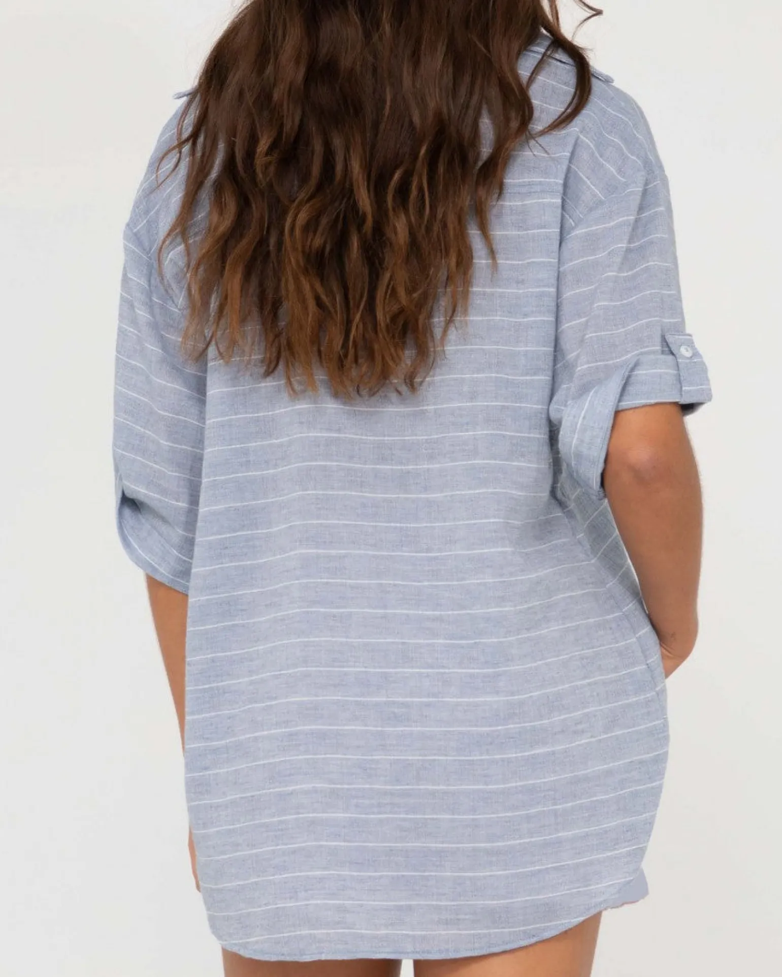 Siena Striped Oversized Shirt | Rusty Flash Sale